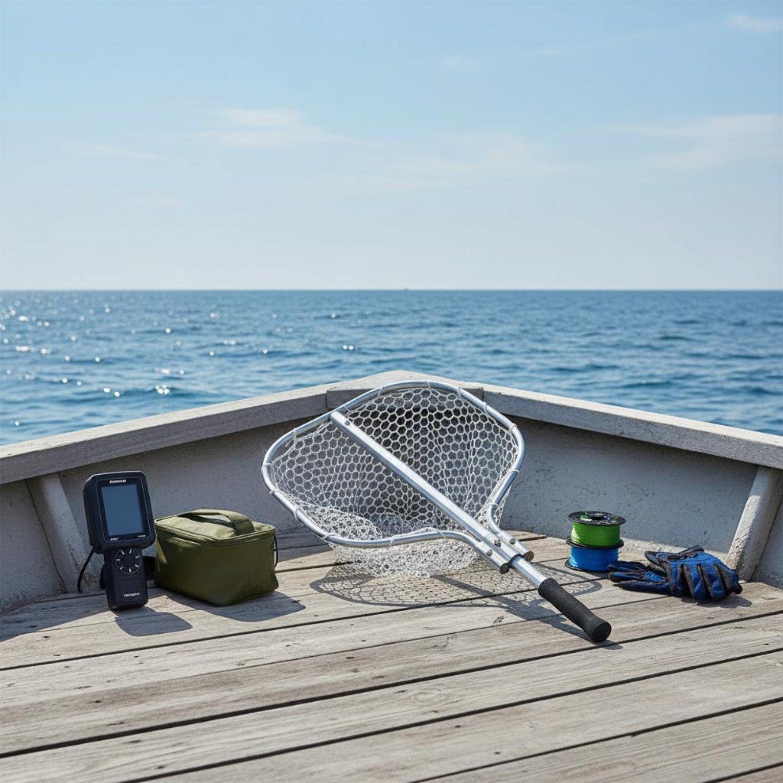 Fish Net Handle - Compact Foldable Fishing Net with Ergonomic