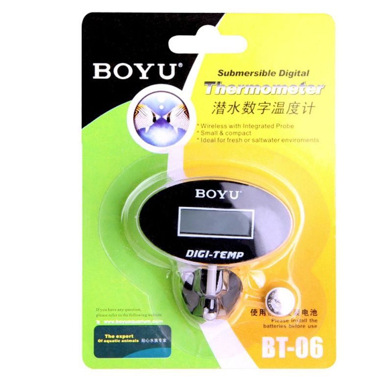 Aquarium Fish Marine - Boyu BT-06 Submersible Digital Thermometer Aquarium