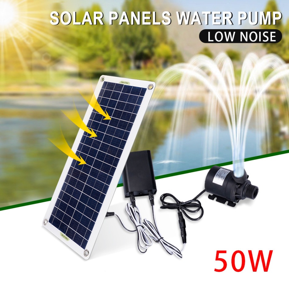 Aquarium Fishing - 50W Solar Power Water Pump Set