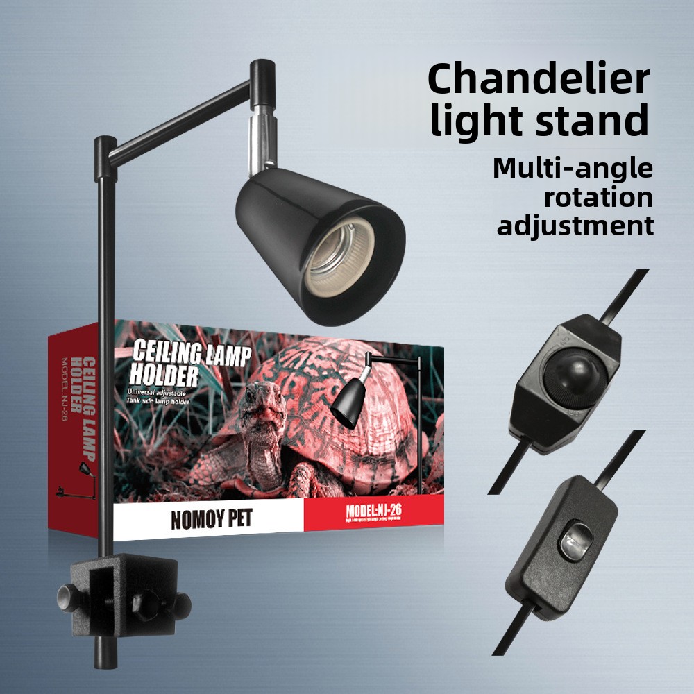 Aquarium Fish House - NOMOY Reptile Lamp Stand with Adjustable