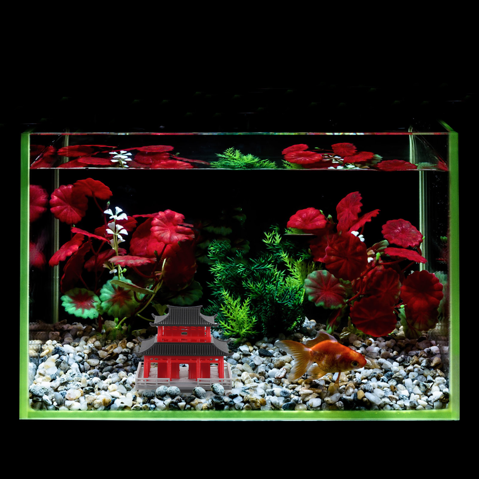 Mini Pavilion Pagoda Chinese A - Aquarium Fishes 评论和价格