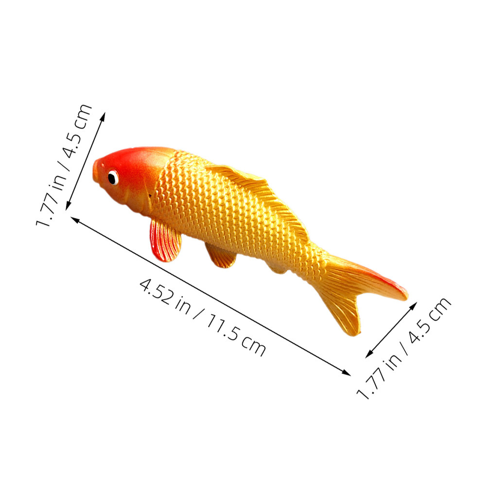 4Pcs Stylish Realistic Carp Fi - Aquarium Fish Restaurant 评论和价格