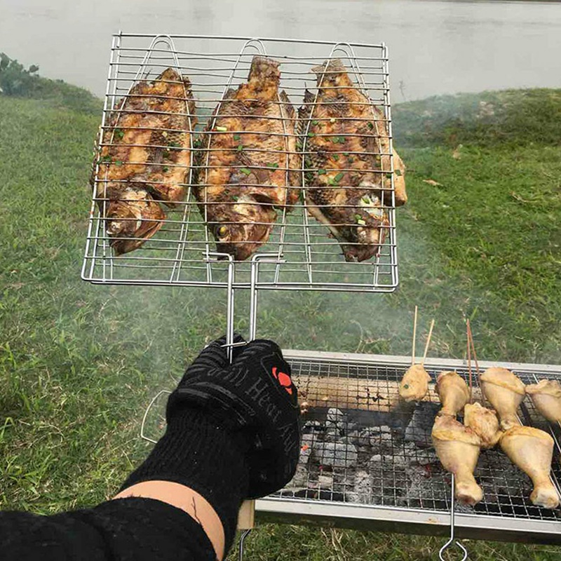 [A93Z!】 BBQ Fish Grill Net Bar - Fish Net Handle 评论和价格