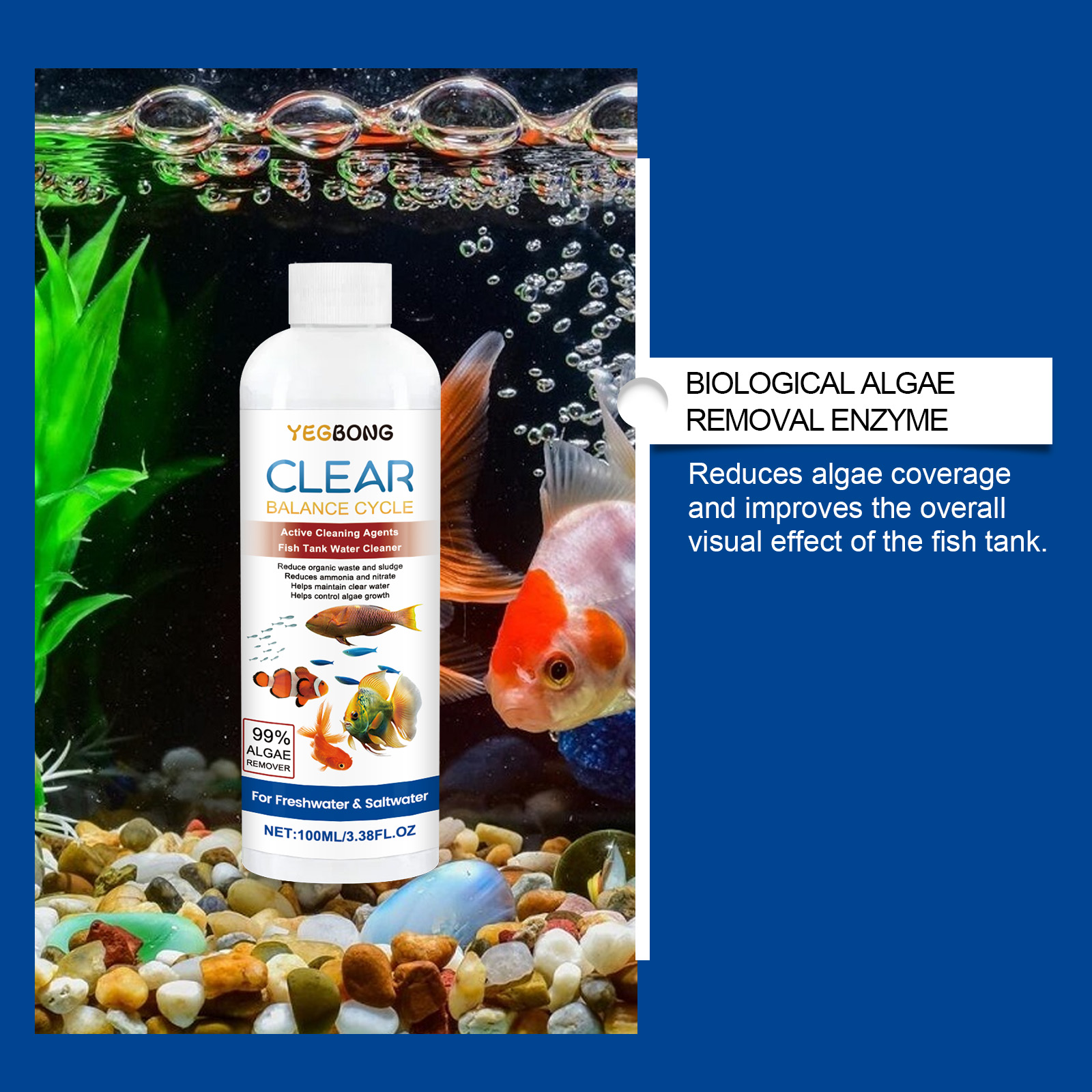 Aquarium Water Clarifier 100ml - Aquarium Fish Freshwater 评论和价格
