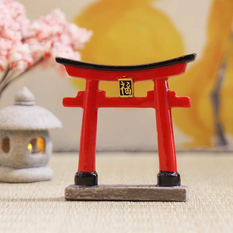 Torii Sculpture Fish Shrine To - Aquarium Fish Japan 评论和价格