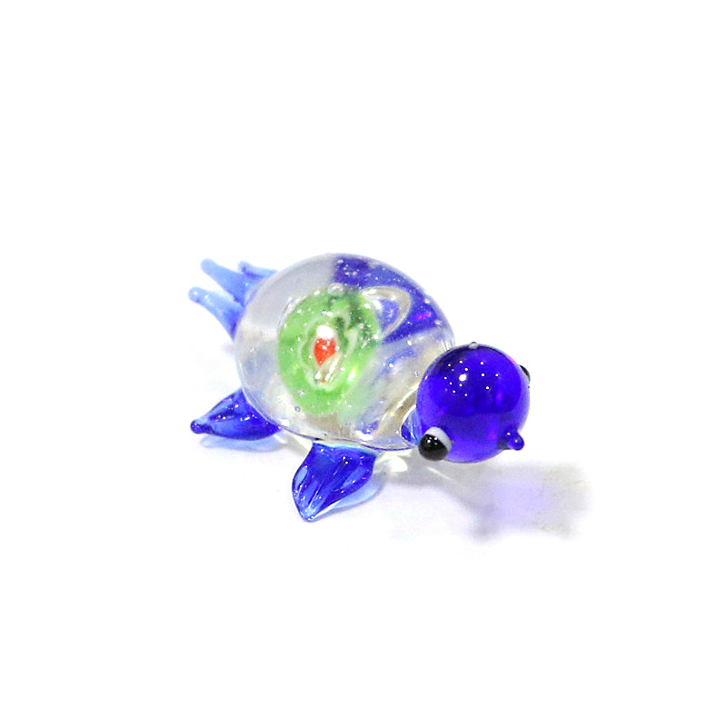 1pc Mini Glass Turtle Figurine - Aquarium Fish Japan 评论和价格