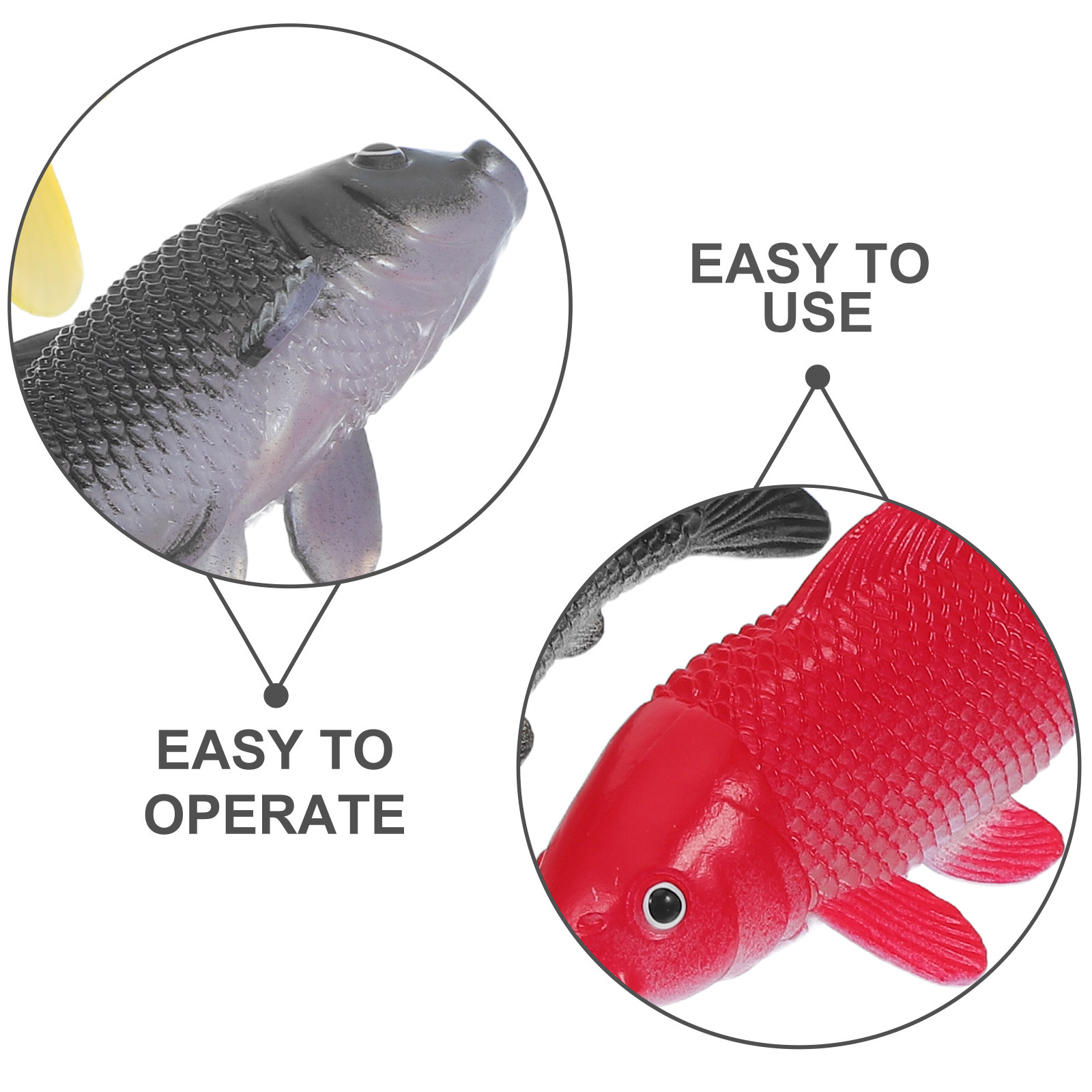 3pcs Fish Crafts Toys Realisti - Fish Aquarium Home 评论和价格