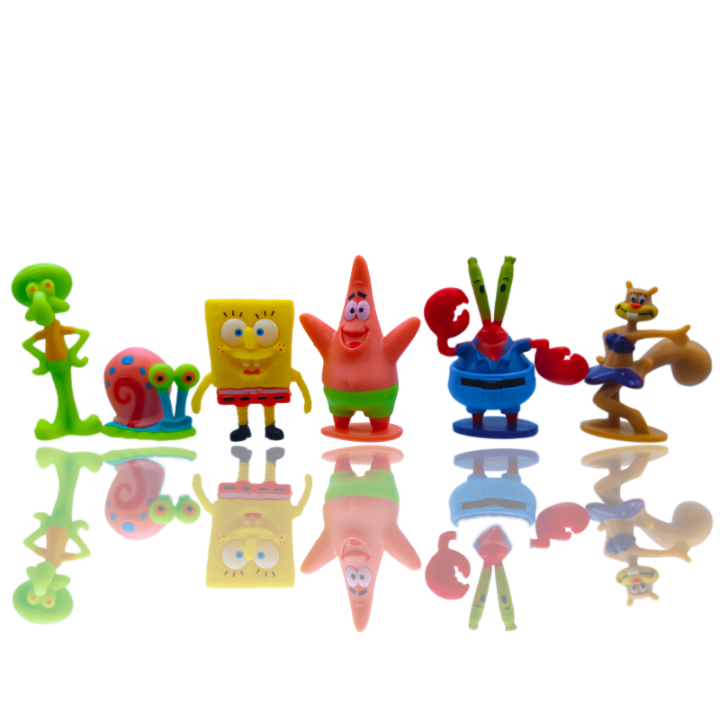 6pcs SpongeBob Fish Tank Decor - Fish Aquarium Home 评论和价格