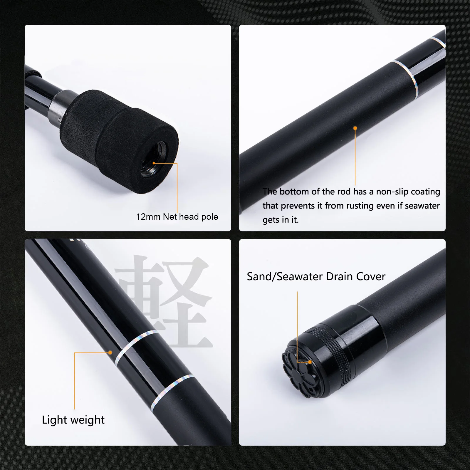 Goture Portable Fishing Net Po - Fish Net Handle 评论和价格