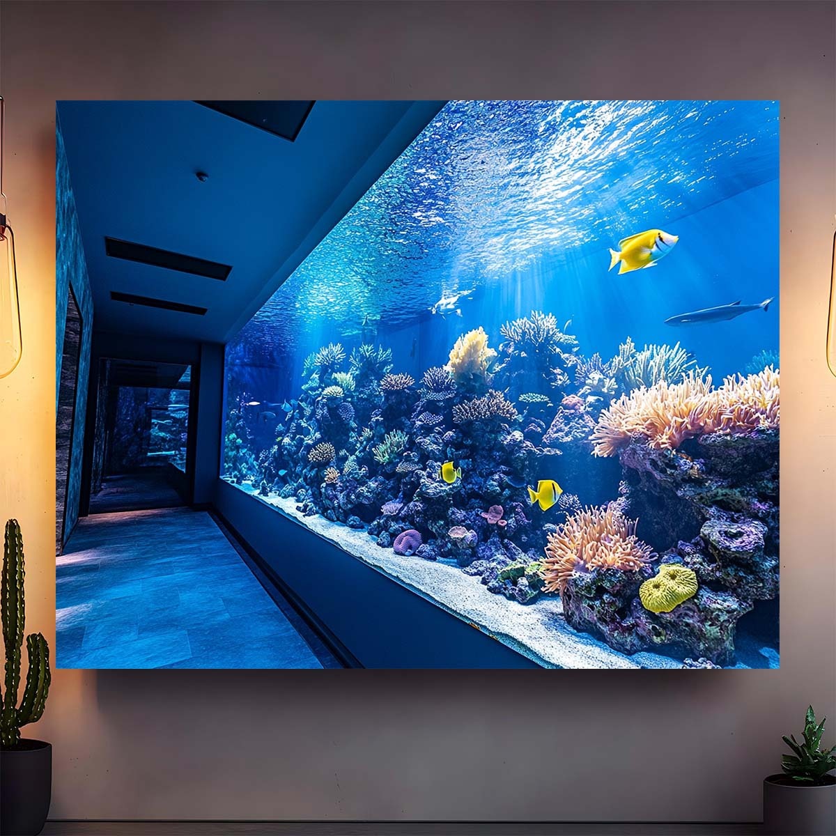 Vibrant Underwater Aquarium Ta - Fish Aquarium Home 评论和价格