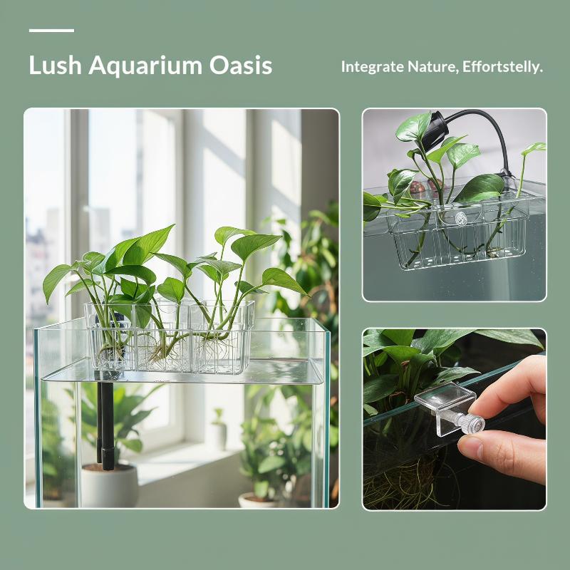 Hydroponic Plant Basket Food G - Fish Aquarium Home 评论和价格