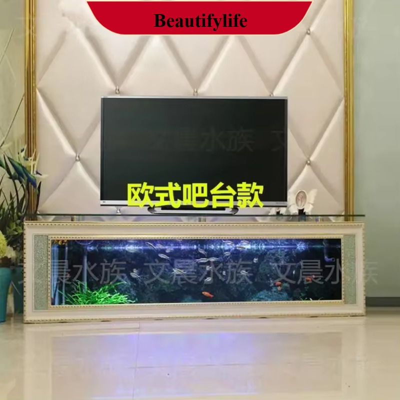 European TV Cabinet Fish Tank  - Live Fish Aquarium 评论和价格