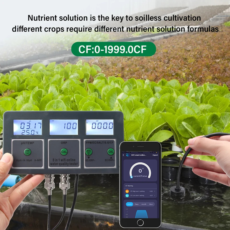 WiFi Digital PH ORP TDS EC Sal - Aquarium Fish In Online 评论和价格