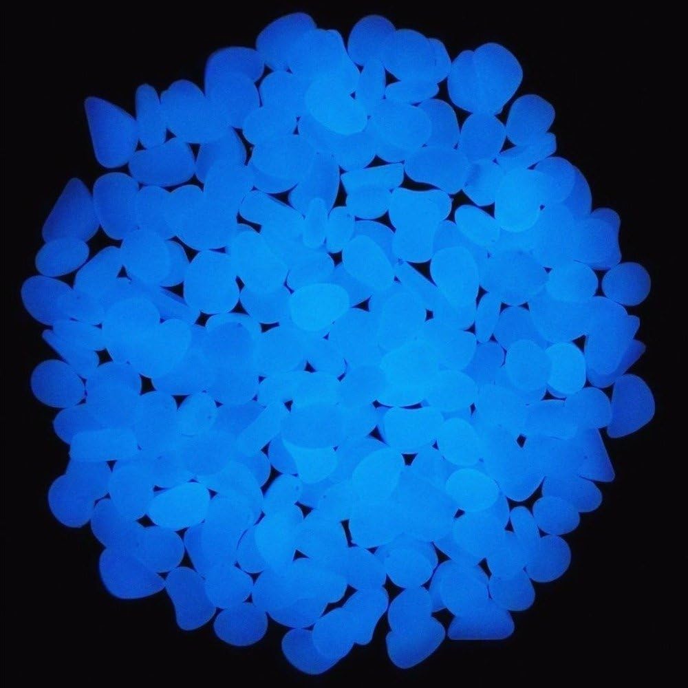 Fish Tank Rocks Glow Blue Pebb - Fish Aquarium Home 评论和价格