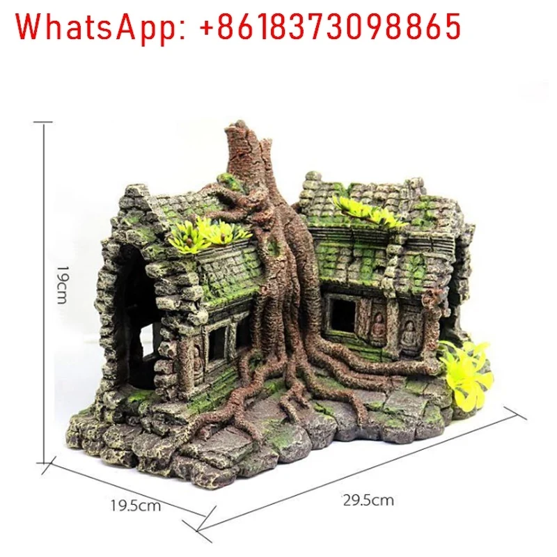 Resin Tree House Wooden Aquari - Aquarium Fish House 评论和价格