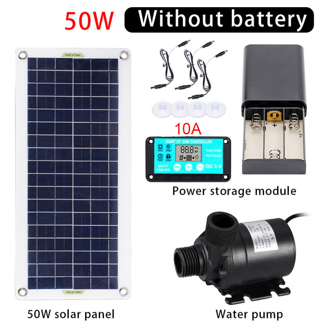 50W Solar Power Water Pump Set - Aquarium Fishing 评论和价格