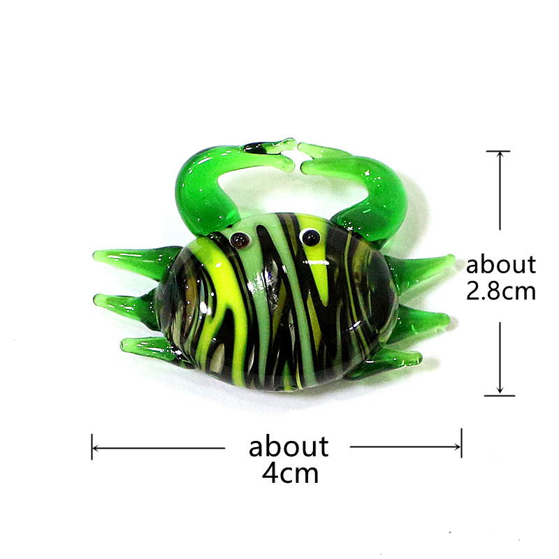 Handmade Cute Mini Glass Crab  - Aquarium Fish Japan 评论和价格