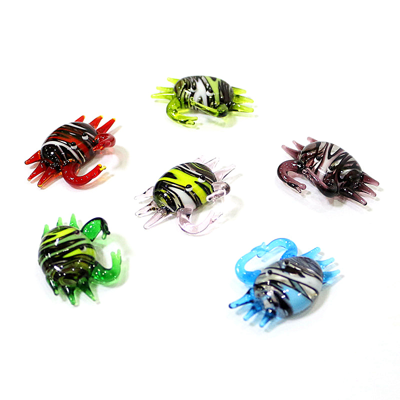Handmade Cute Mini Glass Crab  - Aquarium Fish Japan 评论和价格