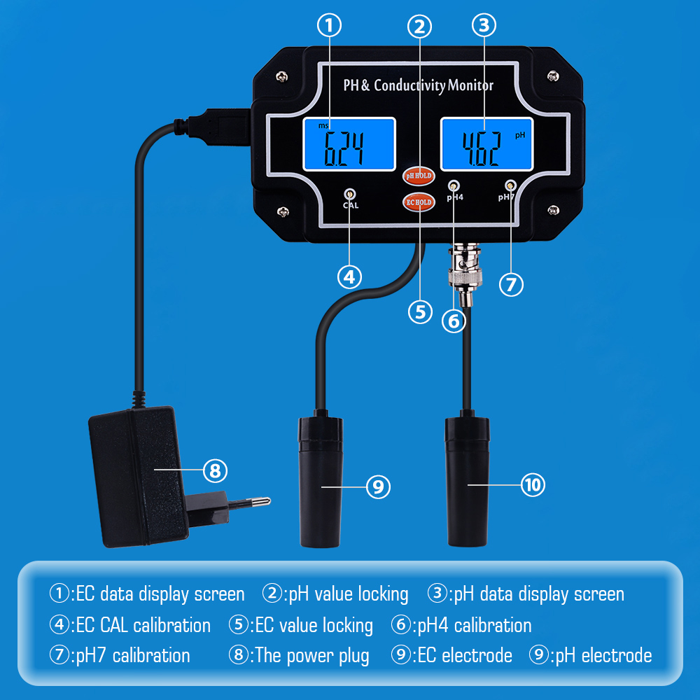 yieryi Digital Online PH/EC Co - Aquarium Fish In Online 评论和价格