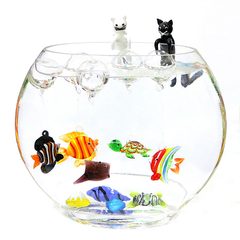 New Custom Floating Glass Bubb - Aquarium Fish Japan 评论和价格