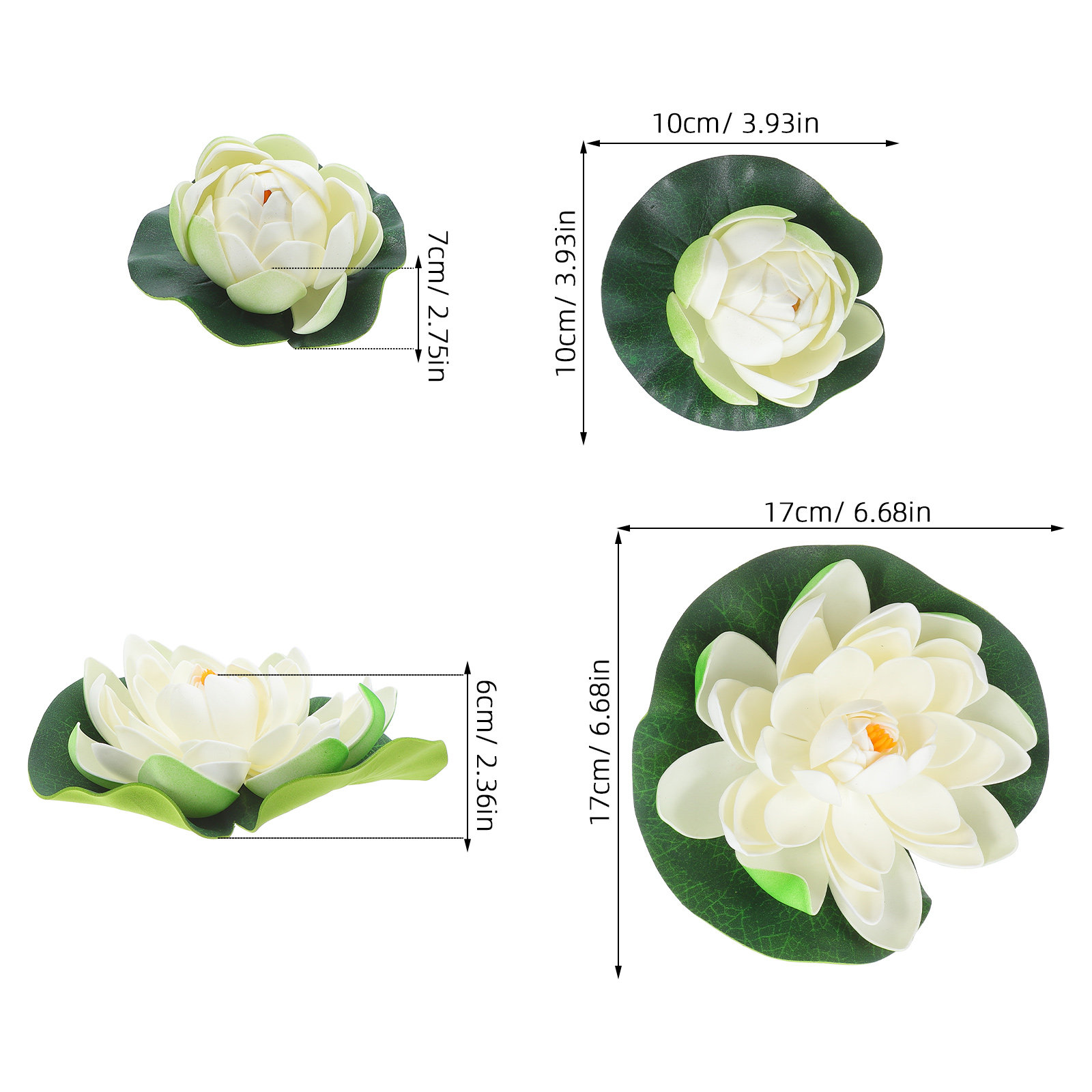 5Pcs Artificial Floating Water - Aquarium Fish In Pond 评论和价格
