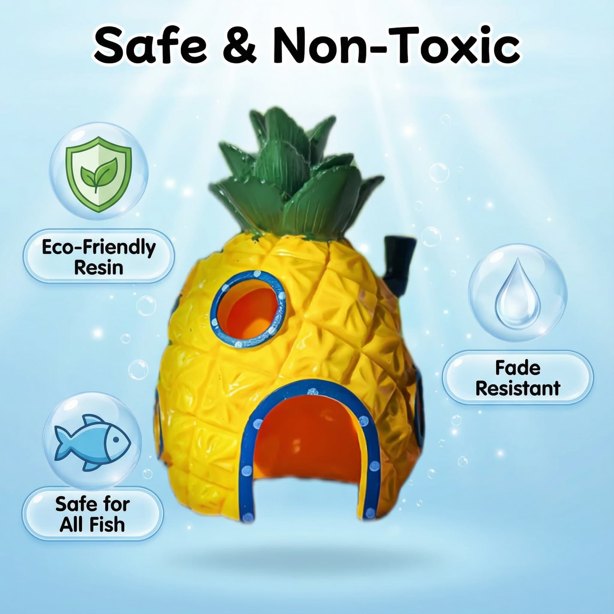 Pineapple House Aquarium Decor - Aquarium Fish Marine 评论和价格