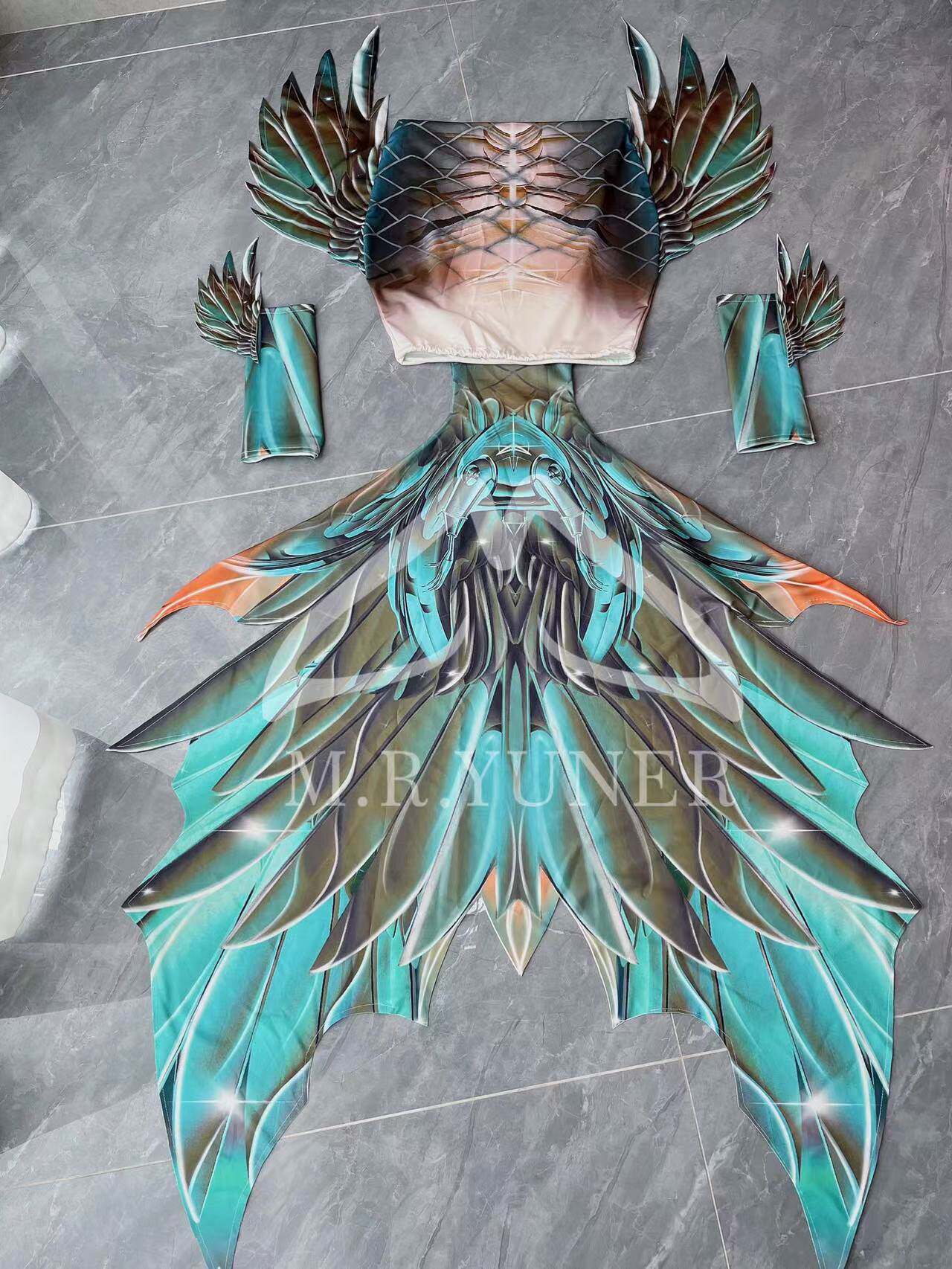 Original Mermaid Big Fish Tail - Aquarium Fishes 评论和价格
