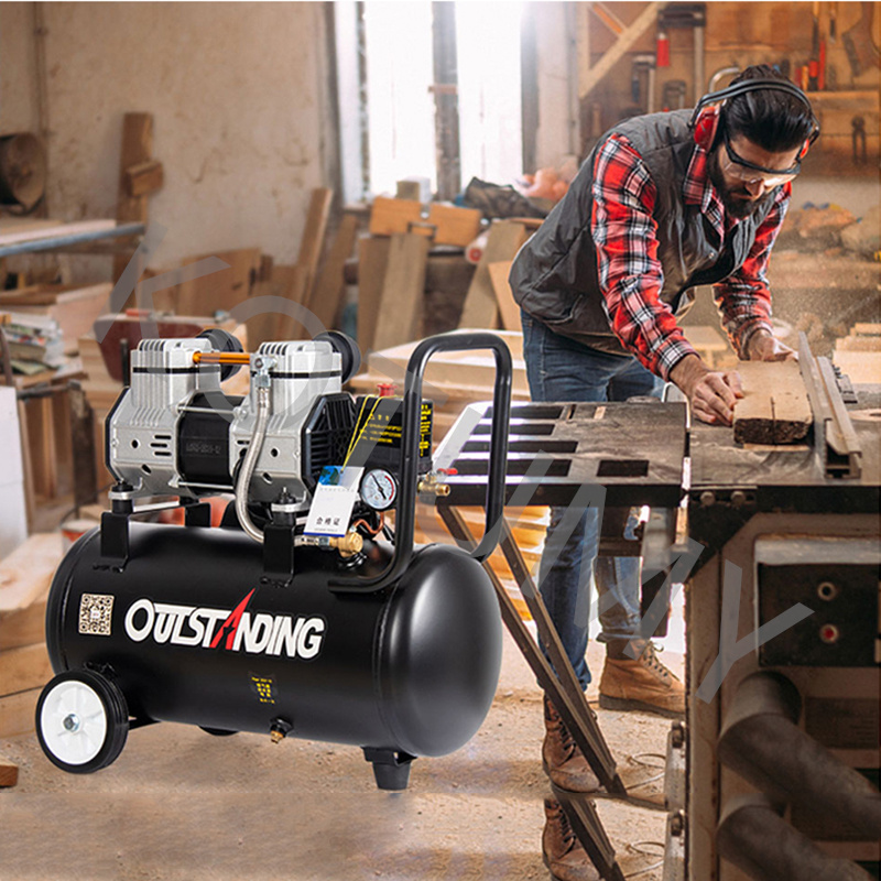 220V Small Air Compressor Oil- - Air Pump Silent 评论和价格