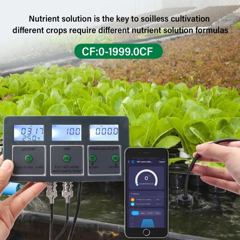WiFi Digital PH ORP TDS EC Sal - Aquarium Fish In Online 评论和价格